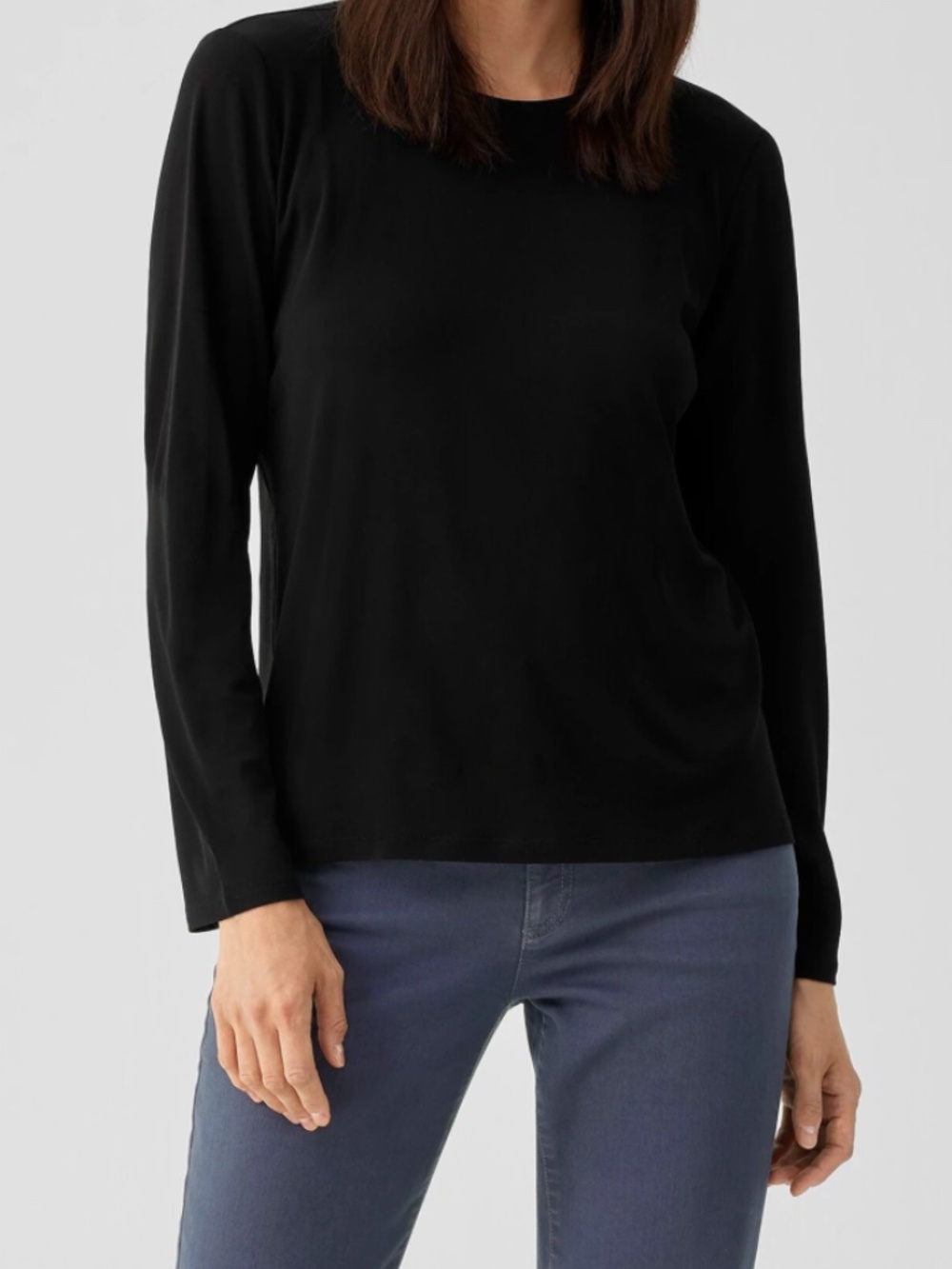Eileen Fisher Silk Jersey Top